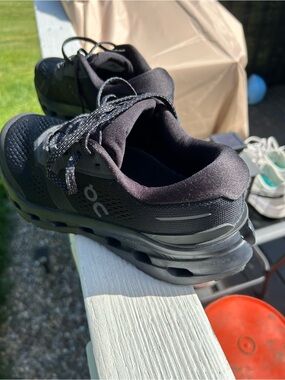 On Running Black Athletic Running Shoes